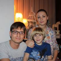 Артем Григорьев, Ирина Таранник, Ярослав Ефременко на съемках сериала "Стройка"