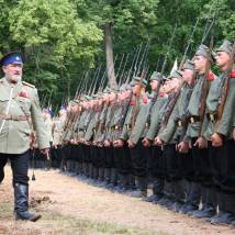 Богдан Ступка на съемках фильма "ПодпоручикЪ РомашовЪ"