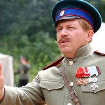 Игорь Черницкий на съемках фильма "ПодпоручикЪ РомашовЪ"