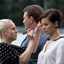 Евгения Серебренникова на съемках сериала "Второе дыхание"