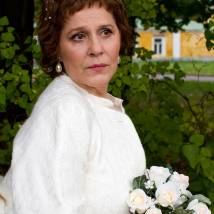 Анна Каменкова на съемках сериала "Мама-детектив"
