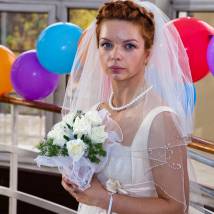 Алиса Гребенщикова на съемках сериала "Мама-детектив"