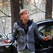 Павел Капитонов на съемках сериала "Мама-детектив"