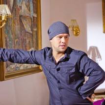 Кирилл Плетнев на съемках сериала "Мама-детектив"