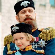Никита Михалков на съемках фильма "Сибирский цирюльникЪ"