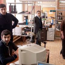 Эрик Яралов, Али Алиев на съемках сериала "Салам Масква"