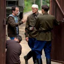 Феликс Герчиков, Анатолий Руденко на съемках сериала "Разведчицы"