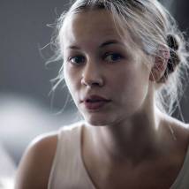 Светлана Устинова на съемках сериала "Разведчицы"