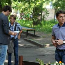 Сергей Угрюмов на съемках сериала "Департамент"