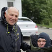 Сергей Газаров на съемках сериала "Департамент"