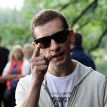 Илья Иосифов на съемках сериала "Спасти босса"