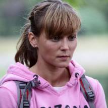 Алена Криг на съемках сериала "Спасти босса"