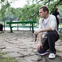 Илья Иосифов на съемках сериала "Спасти босса"