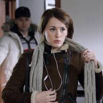 Людмила Волкова на съемках сериала "Принцип Хабарова"