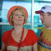 Анна Ардова и Федор Добронравов на съемках фильма "Все включено 2"
