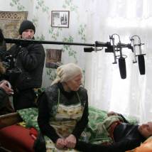 На съемках фильма "Дурная кровь"