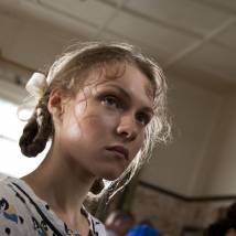 Анастасия Балякина на съемках сериала "Бедные родственники"