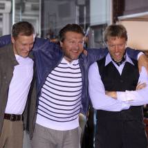 Сергей Горобченко, Егор Пазенко и Алексей Осипов в сериале "Братство десанта"