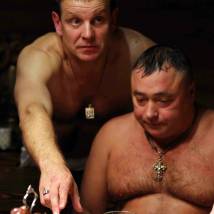 Юрий Архангельский на съемках сериала "Чужой район 2"