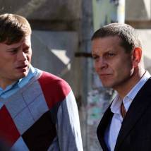 Юрий Архангельский на съемках сериала "Чужой район 2"