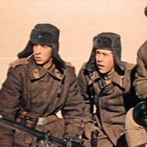 Сергей Иванов, Георгий Дворников и Леонид Быков в фильме "Аты-баты, шли солдаты..."