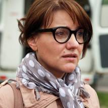 Инга Оболдина (Стрелкова) на съемках сериала "Любопытная Варвара"