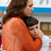 Татьяна Лютаева и Алиса Хазанова на съемках фильма "Найти мужа в большом городе"