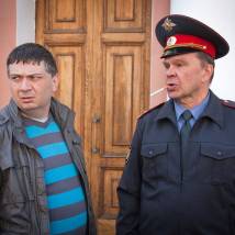 Александр Новиков на съемках сериала "Тайны следствия 12"