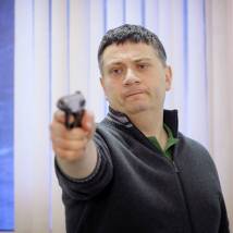Александр Новиков на съемках сериала "Тайны следствия 12"