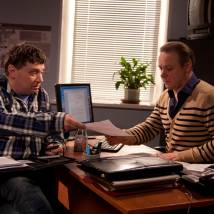 Александр Новиков и Игорь Николаев на съемках сериала "Тайны следствия 12"