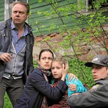 Игорь Николаев, Анна Ковальчук на съемках сериала "Тайны следствия 12"