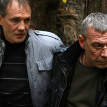 Виктор Конисевич и Дмитрий Проданов на съемках сериала "Под прицелом"