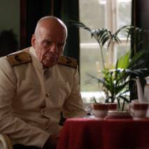 Арнис Лицитис на съемках сериала "Красные горы"