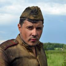 Алексей Секирин на съемках сериала "Истребители"