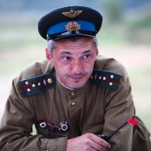 На съемках фильма "Истребители"