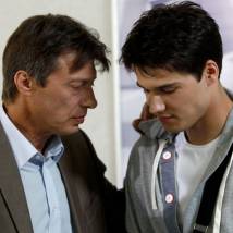 Анатолий Лобоцкий и Иван Жвакин на съемках сериала "Молодежка"