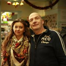 Наталья Костенева на съемках сериала "Суперопер капитан Брагин"