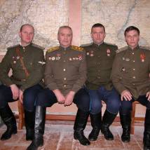 На съемках фильма "Сын отца народов"