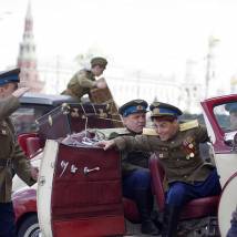На съемках фильма "Сын отца народов"