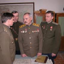 На съемках фильма "Сын отца народов"