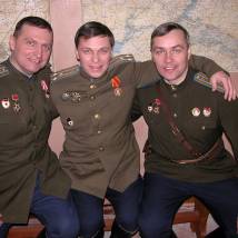 Михаил Асанкин на съемках фильма "Сын отца народов"