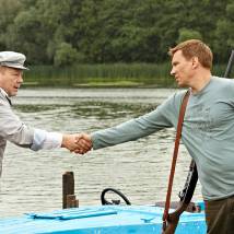 Сергей Селин и Вадим Колганов на съемках сериала "Дельта"