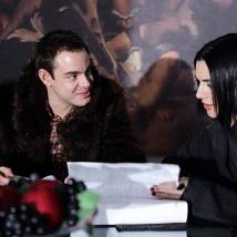 Сергей Чирков и Татьяна Федоровская на съемках сериала "Ангел или демон"