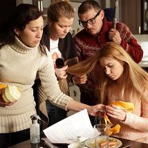 Анна Андрусенко на съемках сериала "Ангел или демон"