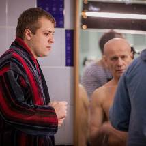 Александр Ильин-мл. и Леонид Тимцуник на съемках сериала "Майор полиции"