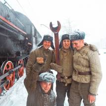 На съемках фильма "Главный"