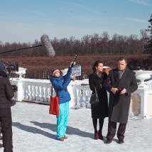 На съемках фильма "Главный"