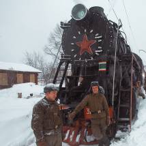 На съемках фильма "Главный"
