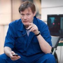 Игорь Гордин на съемках фильма "Московские сумерки"