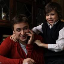 Кирилл Жандаров и Арсений Гусев на съемках сериала "Простая жизнь"